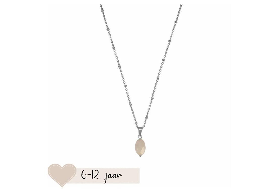 Kinderketting rozekwarts