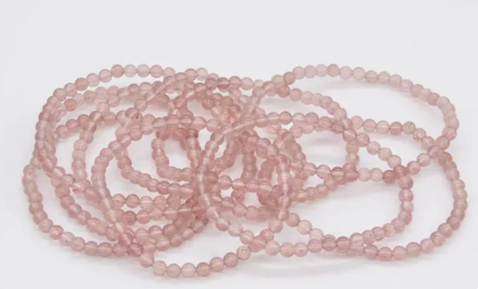 Kogelarmband Aardbeienkwarts